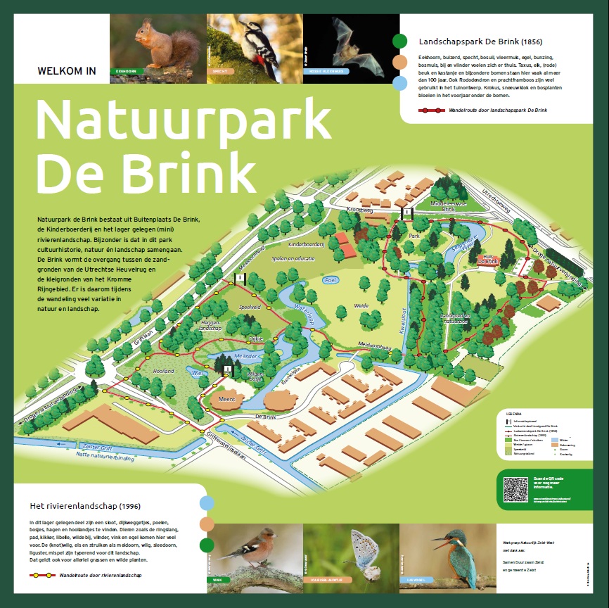 afbeelding van het nieuwe informatie op Natuurpark De Brink